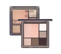 Eyeshadow Palette 6 Blendable Matte Nudes Grey Brown Eye Shadow for Natural Looks, Soft Smooth Powder Highly Pigmented Eye Shadow Pallets For Women, Compact Size Ideal for Travel