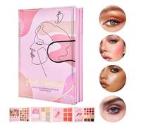 Eyeshadow Palette, 78-Colors High Pigment Eyeshadow Palette, Book-Style Folding Sweat-Proof Cosmetics For Travel Party Fashion Commute Women Girls
