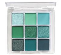 Eyeshadow Palette, 9 Colors Blendable Avocado Green Eyeshadow, Long Lasting & Waterproof Green Makeup for Girls, Women Glitter Palette