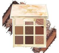 Eyeshadow Palette, 9 Colors Brown Eye Shadow Palette for Women, Highly Pigmented Long Lasting and Waterproof Eyeshadow, Natural Shimmer Matte Eyeshadow Make-up Palettes (BLUSHED NUDES)