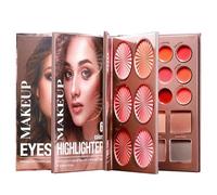 Eyeshadow Palette,High Pigment Cosmetics Kit - Book-Style Foldable Makeup Palette Set,for Women Girls Beginners Home Everyday Commuting Dating Stage Performance