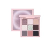 Eyeshadow Palette in 9 Colours, for Blue Eyes, Natural Eyeshadow Makeup Palettes for Women, Matte & Glitter Shimmer, Waterproof Sweatproof Long-Lasting Eye Makeup (Pink)