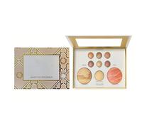 Eyeshadow Palette with 3D Embossed Design, Highly Pigmented Shimmer and Matte Eye Shadow, Multifunctional Contour Palette and Highlighter, Long-Lasting Waterproof Makeup (#1, 9-Color)