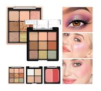 Eyeshadow Palette - Women Eyeshadows Blushes Highlighter Palette - Long-Lasting Shimmer Matte Cosmetics for Stage Commuting Date Night Photography Eyes Face Beauty