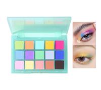 Eyeshadow Palettes, 15 Colour Matte Eye Shadow Palette, Colorful Make-Up Palette for Women Highly Pigmented Long Lasting Eye Shadow Pink Yellow Blue Eyeshadow, Gift for Women