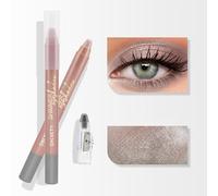 Eyeshadow Pen,Cream Eye Shadow Brightener Stick,Crayon Waterproof Eyeshadow Stick,for Effortless Smoky or Natural Eye Makeup (06#)