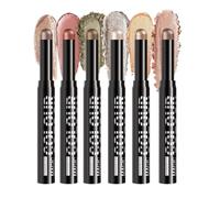 Eyeshadow Stick - 6 Piece Eye Brightener Crayon Makeup Set, Smooth Colour Glide Formula Modern Beauty Style, Twist Up Precision Stick Design + Blendable Cream Texture Structure, Wax Pigment Material D