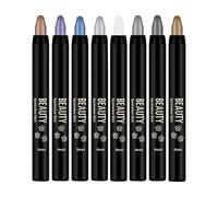 Eyeshadow Stick - 8 Pieces Glitter Eyeshadow Pencil | Smudge Proof Sticks Ultra Creamy Lightweight Blendable Highlighter for Makeup for Women and Girls