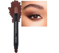 Eyeshadow Stick Brown, Cream Matte Eyeshadows Dual-Ended Nude Eye Shadow Crayon with Brush, Waterproof Long Lasting Create Smoky Eye Pencil Makeup for Christmas Gifts