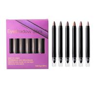 Eyeshadow Stick Set - 6 Piece Shimmer Pencils, Simple Mix Texture, Durable Stain Resistant Makeup Tool, Lightweight Compact Design | Eye Sticks for Women Cosmetic Beauty V