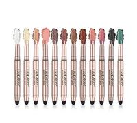 Eyeshadow Stick Set, MKNZOME 12Pcs Cream Eyeshadow Pen High Pigmented Eye Shadow Stick Waterproof Long Lasting Eye Makeup Gift