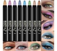 Eyeshadow Stick, Waterproof Eyeshadow Crayon Stick | Blendable Eye Pencil Cream Waterproof Eyeshadow Shimmer Stick Pencil for Women