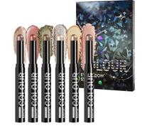 Eyeshadow Wand - Longwear Matte Crayon, Rich Shimmer Stick | Color Smooth Pencil, Waterproof Sweatproof Fade Resistant Shade Set For Travel Parties School Events Daily Summer Festivals Night Out Go