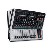 EYESLA Professional 12 Channels Audio Mixer Console Build-in Power Amplifier 2x150W Bluetooth-compatible USB 24-Bit 16DSP