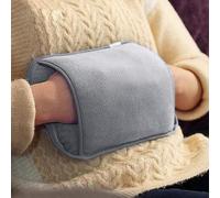 Eyesome 2 in 1 Rechargeable Electric Hot Water Bottle with Hand Warmer Pocket Heat Pad - Ideal for Back Pain, Cramps, Body Pain Relief