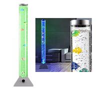 Eyesome 90cm Tower Colour Changing LED Light Bubble Fish Mood Lamp with Colourful Artificial Tropical Fish, Sensory Relaxing Atmosphere Mood Light Xmas Gift