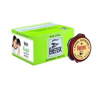 Eyetex Kajal Supreme Paste, Black Baby-Safe, All Natural Kajal, Skin-Friendly, Cooling Effect on Eyes, Popular for over 80 years, Pack of 3