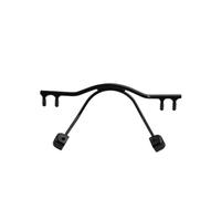 Eyewear Bridge Replacement For Rimless Frame,Stainless Steel Eyewear Nose Bridges(NB018 Black)