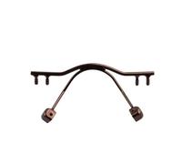 Eyewear Bridge Replacement For Rimless Frame,Stainless Steel Eyewear Nose Bridges(NB018 Brown)
