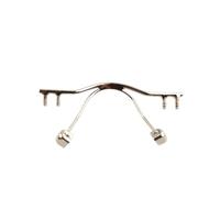 Eyewear Bridge Replacement For Rimless Frame,Stainless Steel Eyewear Nose Bridges(NB018 Silver)