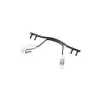 Eyewear Bridge Replacement For Rimless Frame Stainless Steel Eyewear Nose Bridges With Nose Pad NB015(NB015 Black)