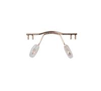 Eyewear Bridge Replacement For Rimless Frame Stainless Steel Eyewear Nose Bridges With Nose Pad NB015(NB015 Rose Gold)