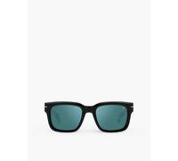 Eyewear By David Beckham Mens Black Havana 7100/s Square-frame Acetate Sunglasses