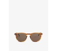 Eyewear By David Beckham Mens Eyewear By David Beckham 1160/S Rectangle-Frame Acetate Sunglasses Brown Horn