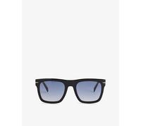 Eyewear By David Beckham Mens Eyewear By David Beckham 7000/S Square-Frame Acetate Sunglasses Black Havana