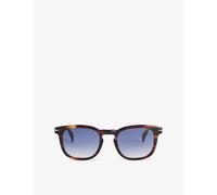 Eyewear By David Beckham Mens Eyewear By David Beckham Db 1221/S Square-Frame Acetate Sunglasses Brown Horn