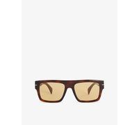 Eyewear By David Beckham Mens Eyewear By David Beckham Db 7161/S Square-Frame Acetate Sunglasses Brown Havana
