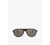 Eyewear By David Beckham Mens Eyewear By David Beckham Db1200/S Aviator-Frame Acetate Sunglasses Black