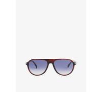 Eyewear By David Beckham Mens Eyewear By David Beckham Db1200/S Aviator-Frame Acetate Sunglasses Brown Horn