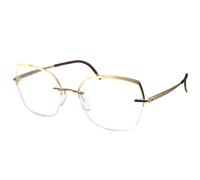 Eyewear Frames, female, Silhouette, Glasses, Yellow, 55 MM, Accessories 55 MM
