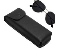 Eyewear Storage Bag - Retro Soft-Pack Sunglasses Case, Durable -Lock Design, Portable Protective Holder | Compact Glasses Organizer for Travel and Outdoor Activities Black, Gray, Royal Blue
