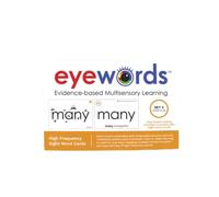 Eyewords Multisensory Sight Word & Phonics Flash Cards, Set 3 (High-Frequency Words 101-150) - Kinesthetic Learning, Picture-Embedded - Pre-K & K - Homeschool & Classroom Use - Model EW-24