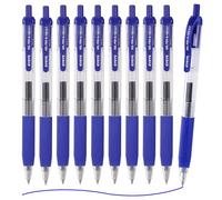 EYEYE G-103 Retractable Gel Pens 0.7mm, 10 Pack 0.7 mm Blue Ink Medium Point Ballpoint Pen Quick Drying, Pen Fine Point Smooth Writing Pens for for Office & Back to School Supplies