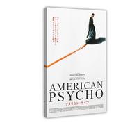 EYEZER American Psycho - Movie Poster Canvas Poster Bedroom Decor Sports Landscape Office Room Decor Gift Frame-style 12x18inch(30x45cm)