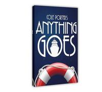 EYEZER Anything Goes Musical Poster Canvas Poster Bedroom Decor Sports Landscape Office Room Decor Gift Frame-style 08x12inch(20x30cm)
