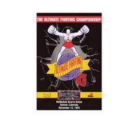 EYEZER Boxing - UFC 1 The Beginning Poster - Royce Gracie Vs. Gerard Gordeau Fight Canvas Poster Bedroom Decor Sports Landscape Office Room Decor Gift Unframe-style 16x24inch(40x60cm)