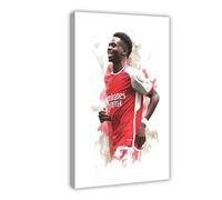 EYEZER Bukayo Saka - Soccer Player Poster Canvas Poster Wall Art Decor Print Picture Paintings for Living Room Bedroom Decoration Frame-style 12x18inch(30x45cm)