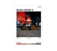 EYEZER Rush Hour 2 - Movie Poster Canvas Poster Wall Art Decor Print Picture Paintings for Living Room Bedroom Decoration Unframe-style 08x12inch(20x30cm)