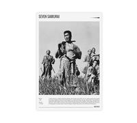EYEZER Seven Samurai - Movie Poster Canvas Poster Wall Art Decor Print Picture Paintings for Living Room Bedroom Decoration Unframe-style 12x18inch(30x45cm)