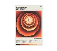 EYEZER Songs In The Key Of Life - Music Album Poster Canvas Poster Wall Art Decor Print Picture Paintings for Living Room Bedroom Decoration Unframe-style 12x18inch(30x45cm)