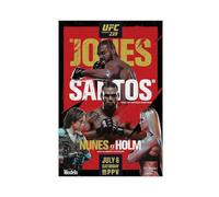 EYEZER UFC 239 Jon Jones Vs. Thiago Santos Poster Canvas Poster Bedroom Decor Sports Landscape Office Room Decor Gift Unframe-style 12x18inch(30x45cm)