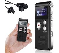 EyezeR Voice Recorder (8GB) - Digital Dictaphone, MP3 Player, USB Rechargeable