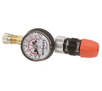 EyezOff Tire Pressure Gauge 160 PSI, Reversible Valve (Presta/Schrader), Flow-Thru Inflatable Model for Bicycle, Motorbike and Auto Tires