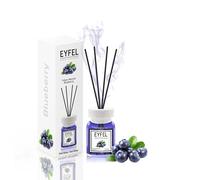 EYFEL Reed Diffusers for Home - Blueberry Reed Diffuser Set, 119.8 ml Oil Diffuser Sticks, Bathroom Diffuser, Room Fragrances, Fragrance Sticks, Home Decor