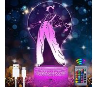 Eygerur Harry Classic Style1 Light Harry Gift 3D LED Illusion Lamp with Remote Control & Touch 7 Colour + 16 Colour Changes Kids Bedroom Office Decor Birthday for Family Child Boys Girls