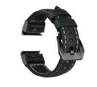 EYGFTNKNQ Leather Strap for 7X Pro 6X 5X 8X 8 Plus Tactix 7 AMOLED Epix 51mm for Enduro 2 Quickfit 26mm Release(Black Black,22mm)